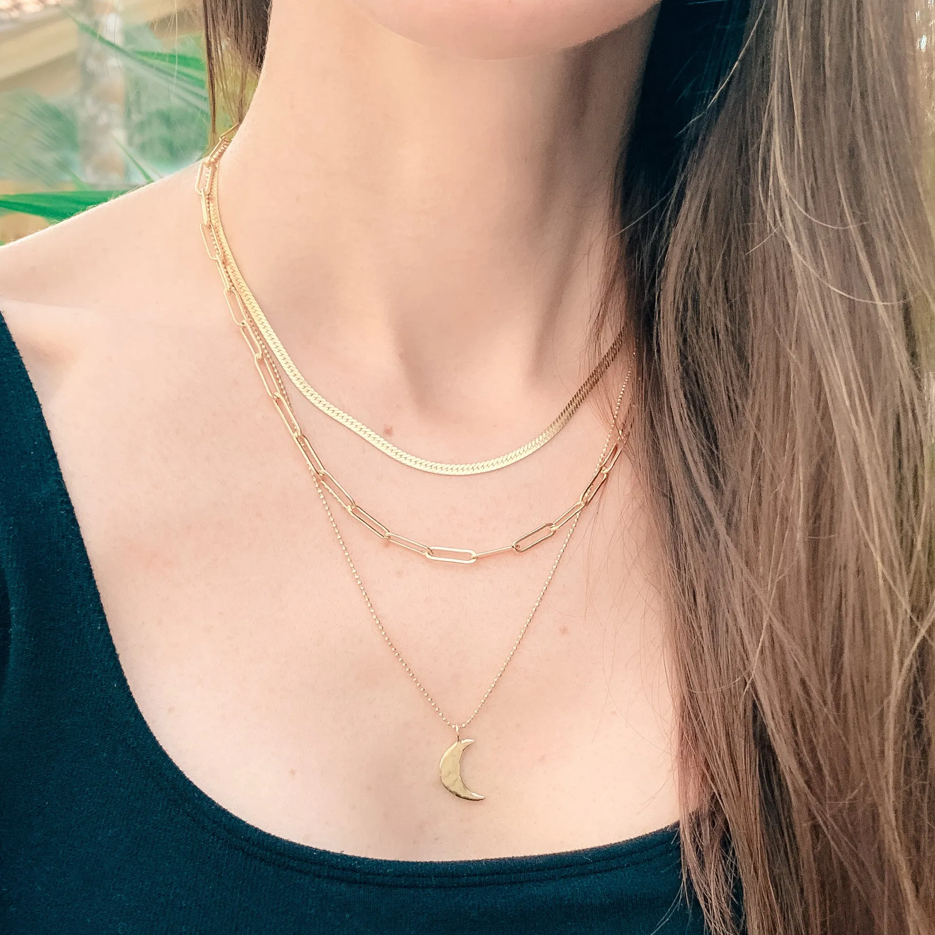 Paperclip Necklace | Gold