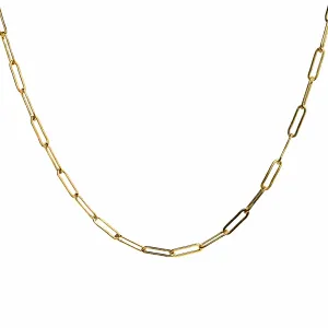 Paperclip Necklace | Gold