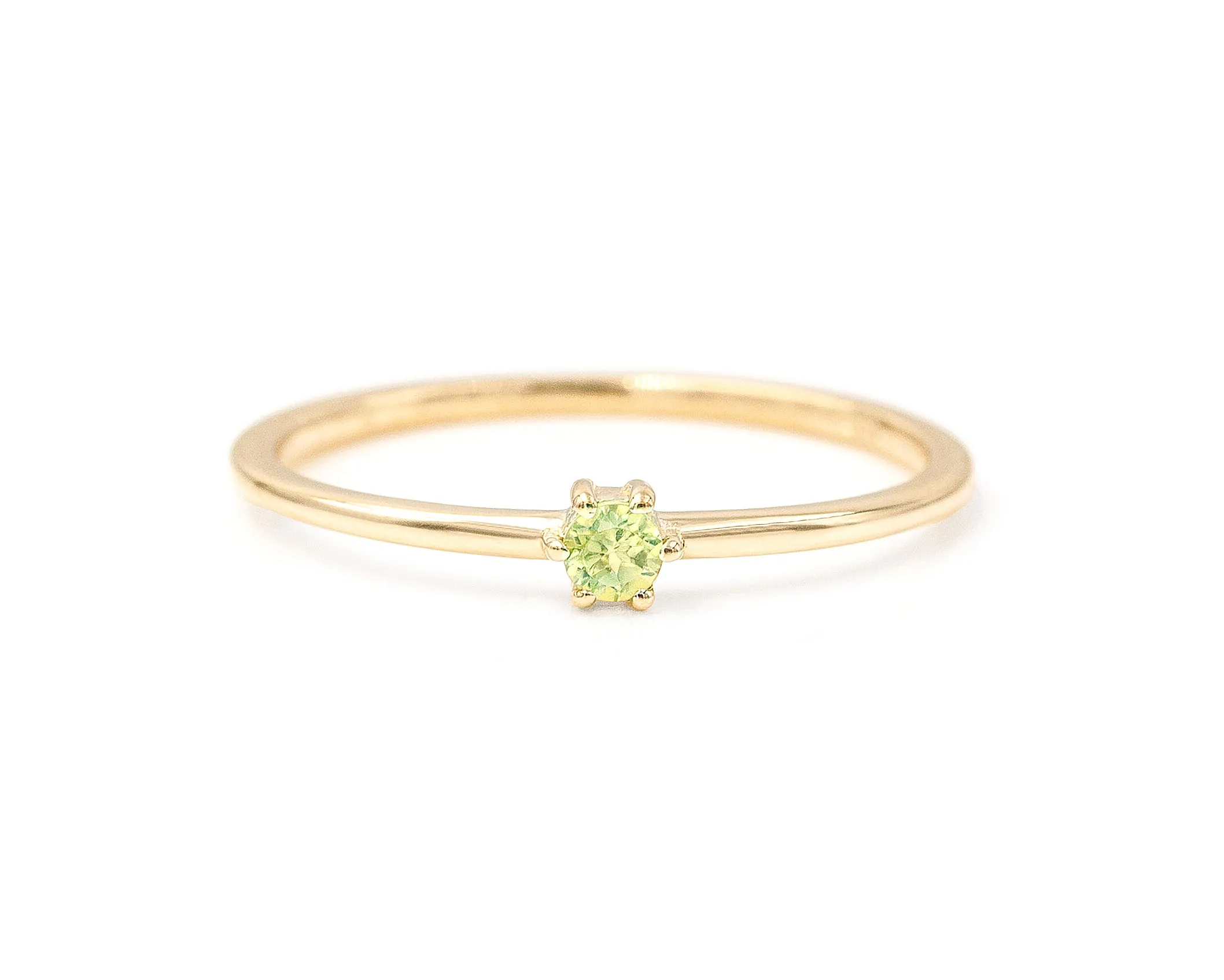 Peridot Stacker (Ready to Ship Size 6.5)