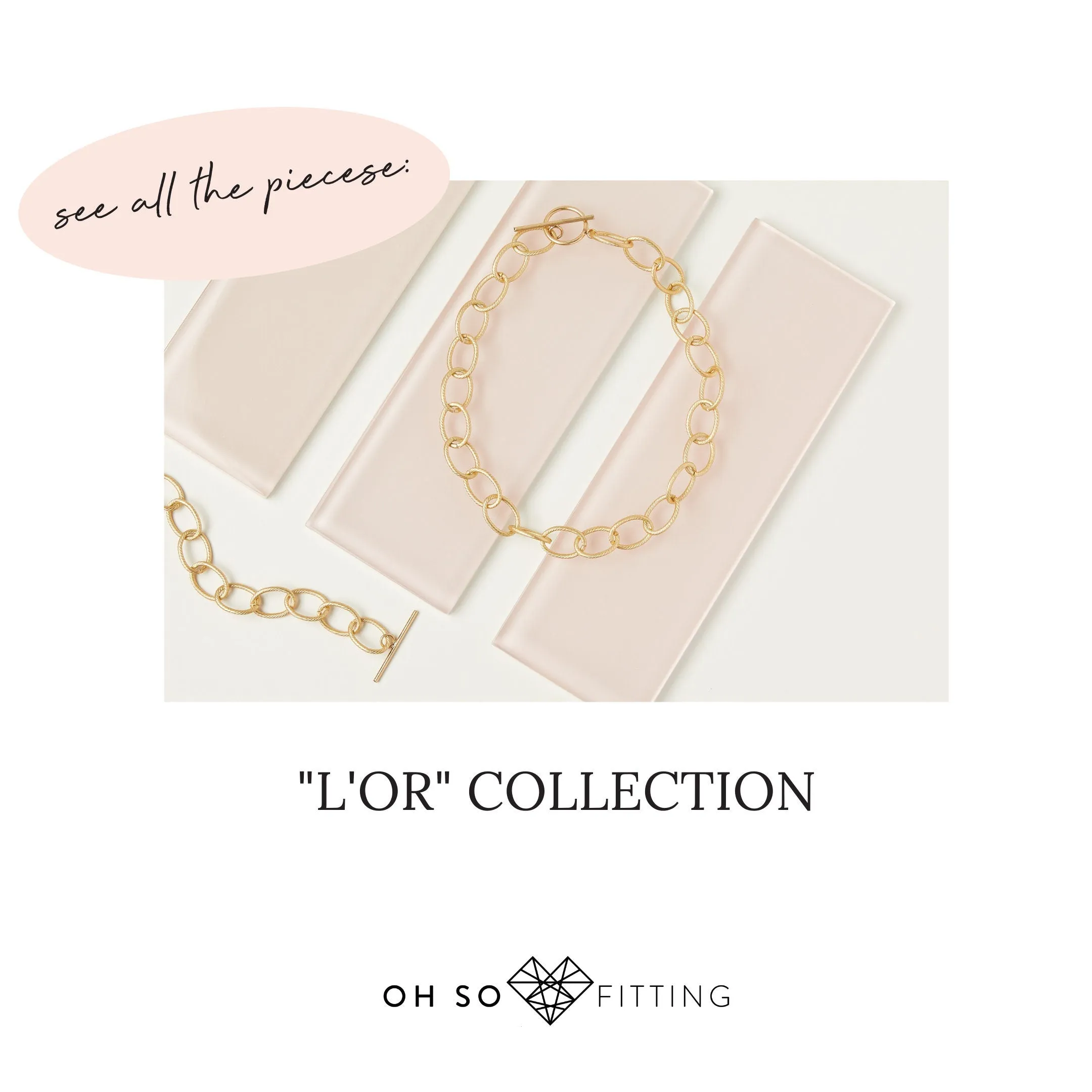 "L'Or" Chunky Gold Chain Choker