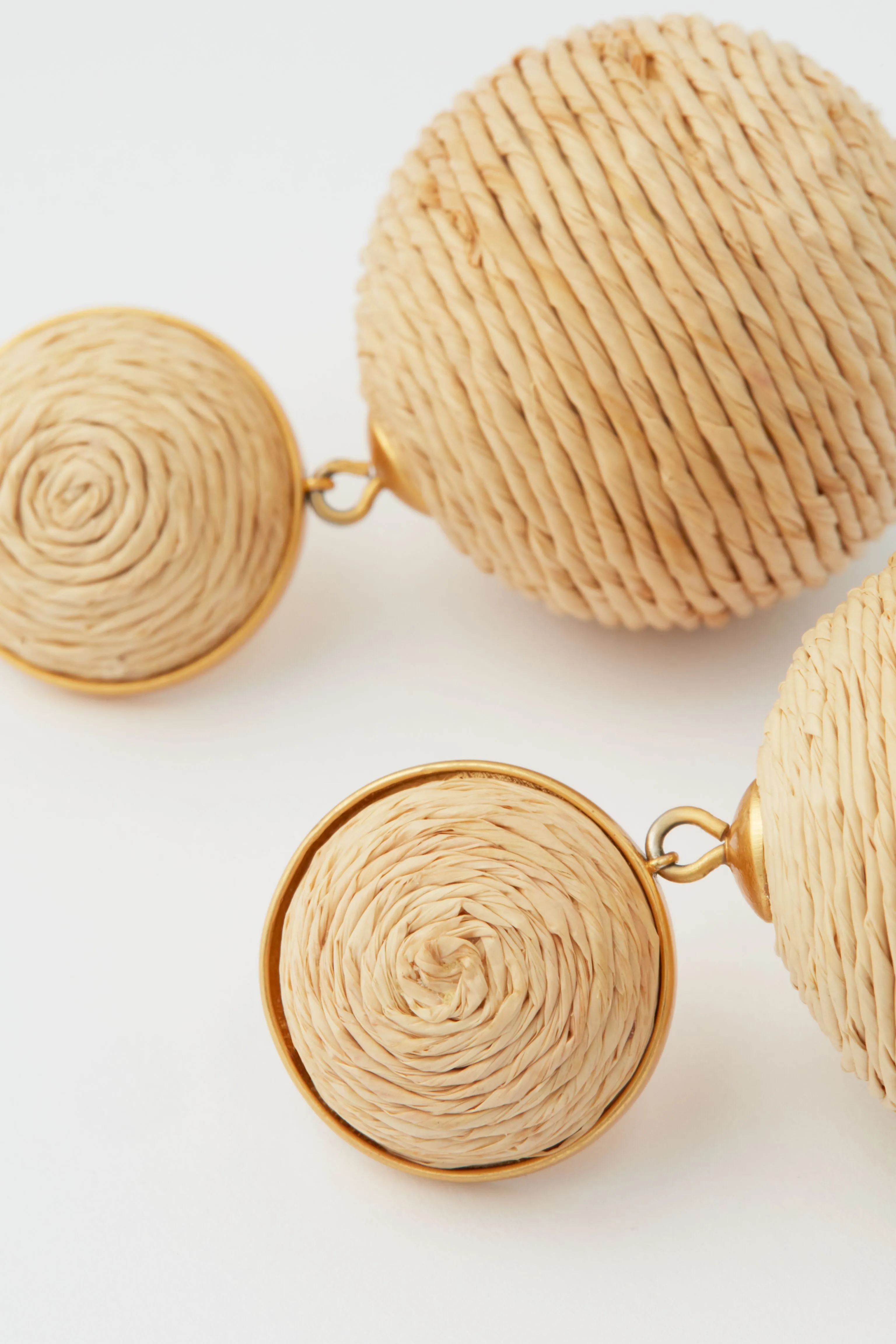 Raffia Lantern Earrings