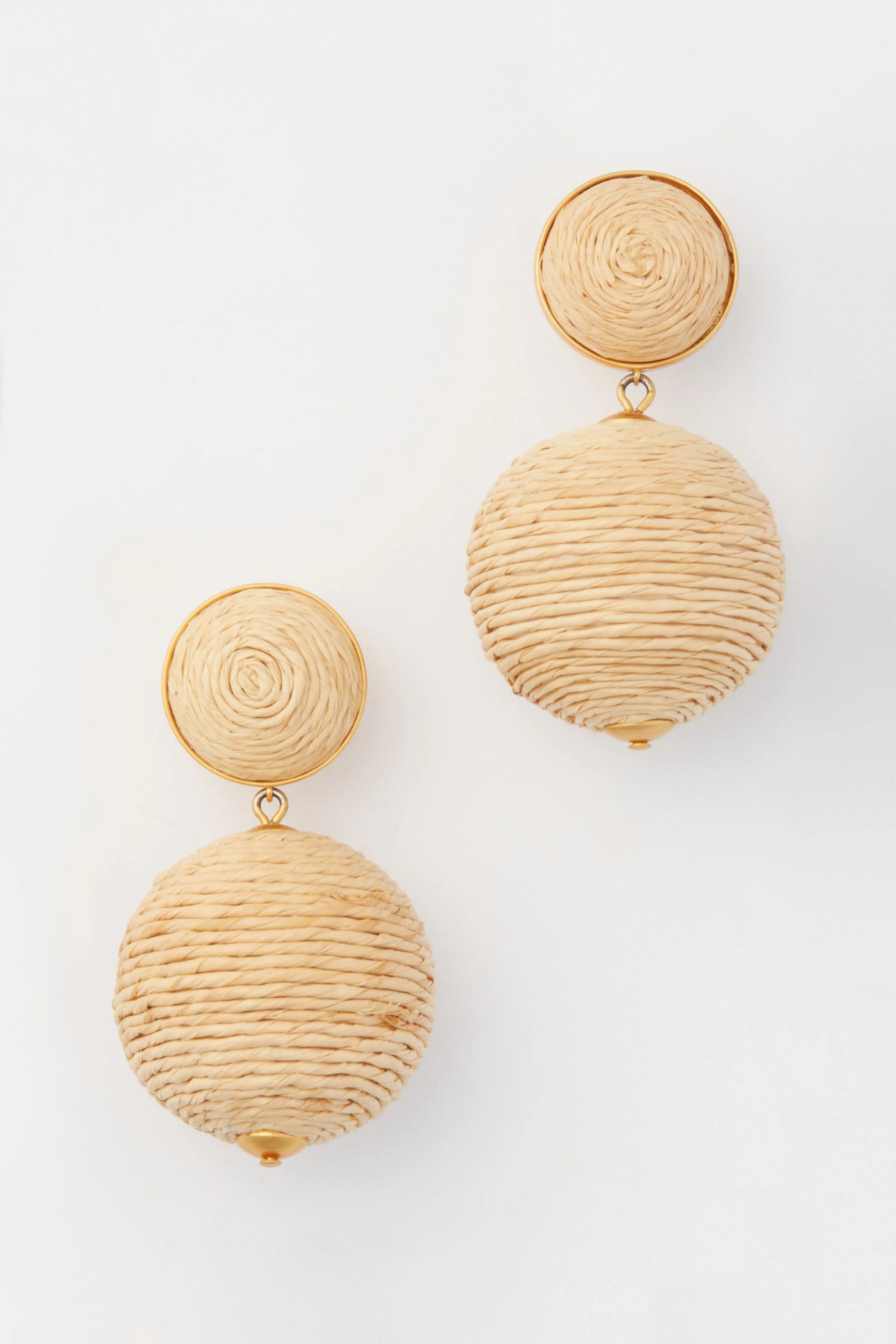 Raffia Lantern Earrings