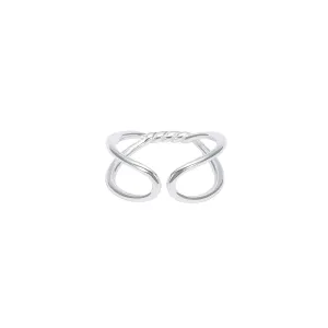 Silver Adjustable Tie Ring