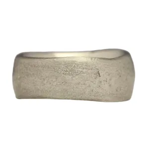 Silver Comfort Sandcast Ring