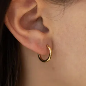 Small Hoop Earrings in Gold