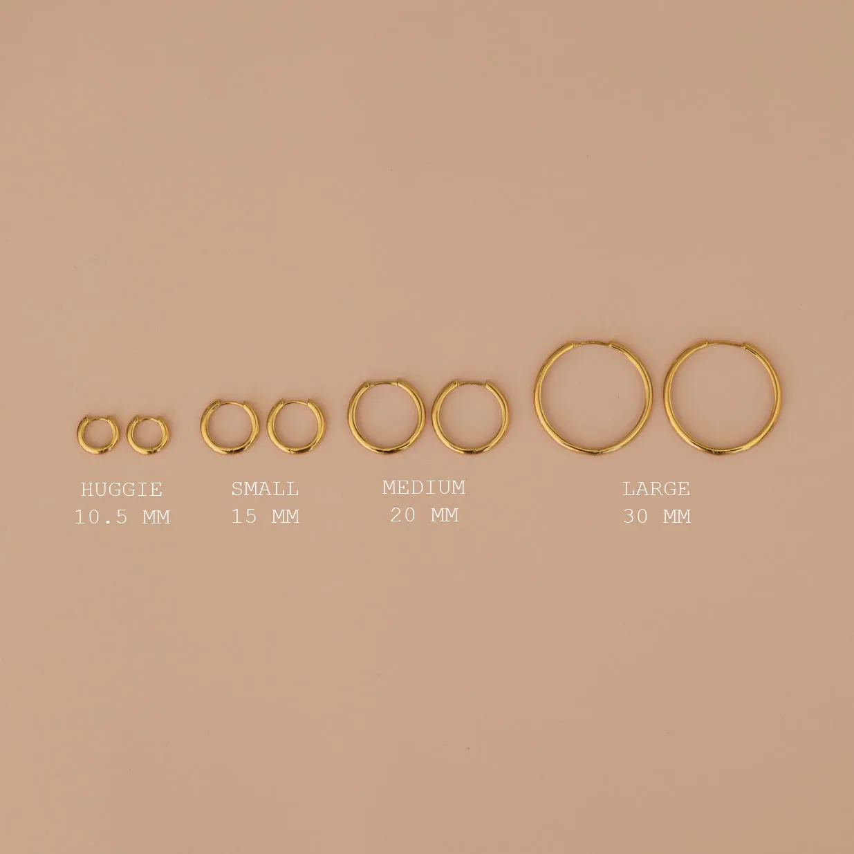 Small Hoop Earrings in Gold