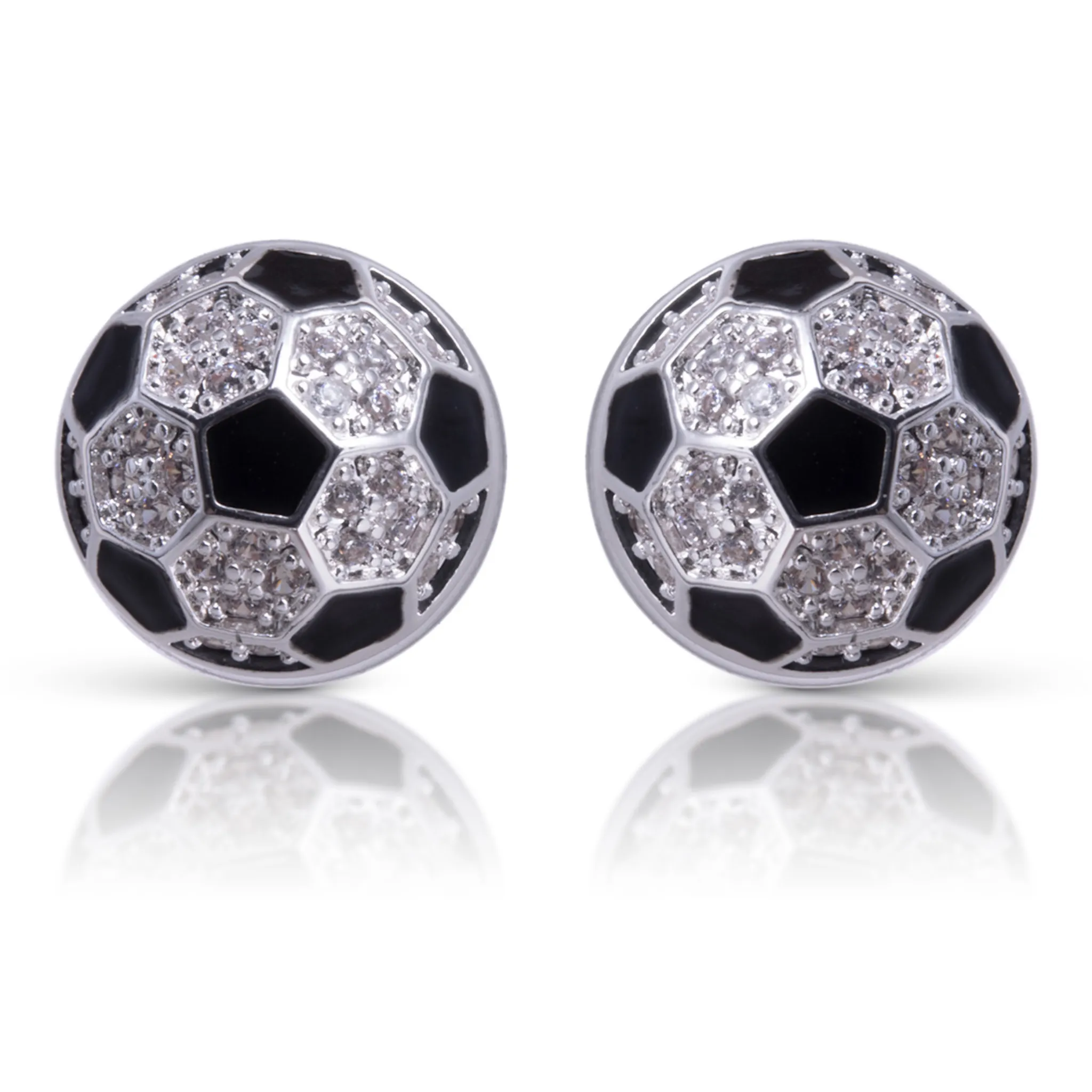 Soccer Ball Stud Earrings