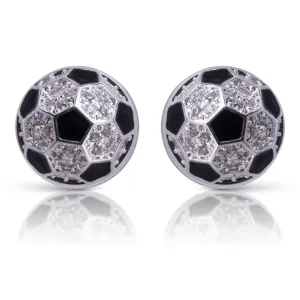 Soccer Ball Stud Earrings