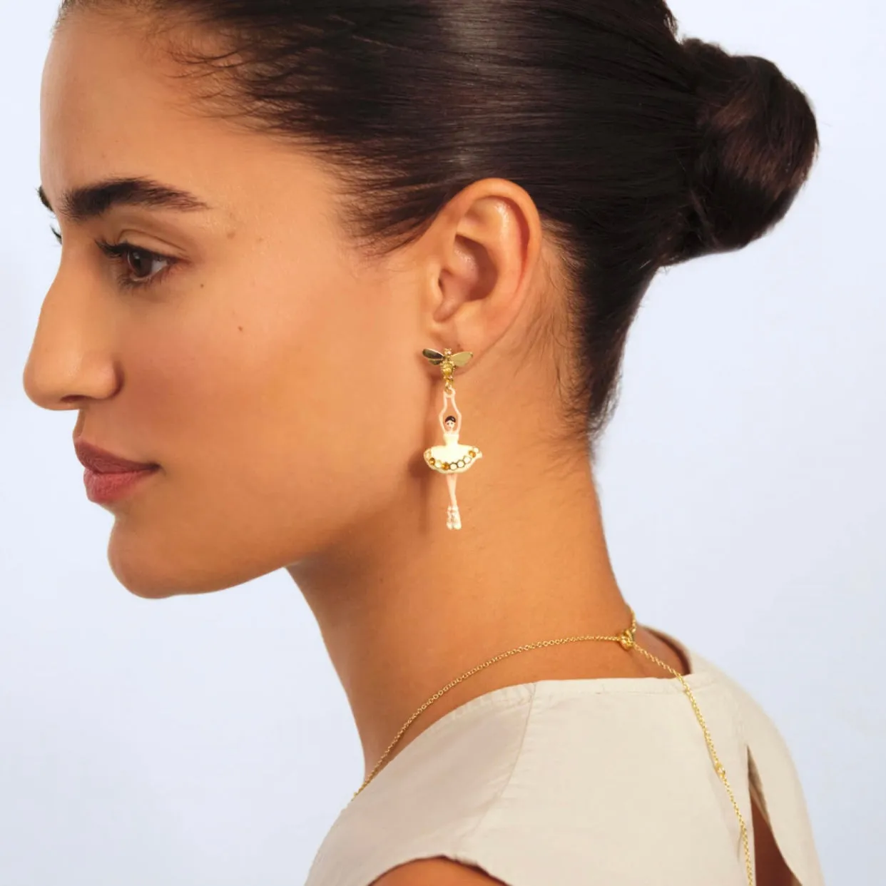 Sparkling Ballerina Post Earrings