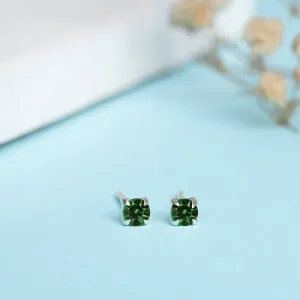 Sparkling Elegance Cubic Zirconia 925 Sterling Silver Stud Earrings