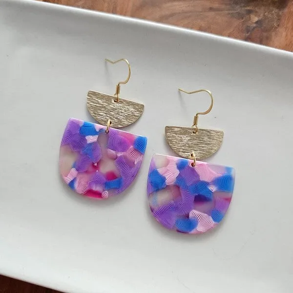 Spiffy & Splendid- Harper Earrings - Cotton Candy