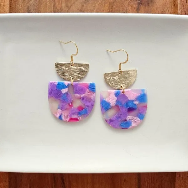 Spiffy & Splendid- Harper Earrings - Cotton Candy