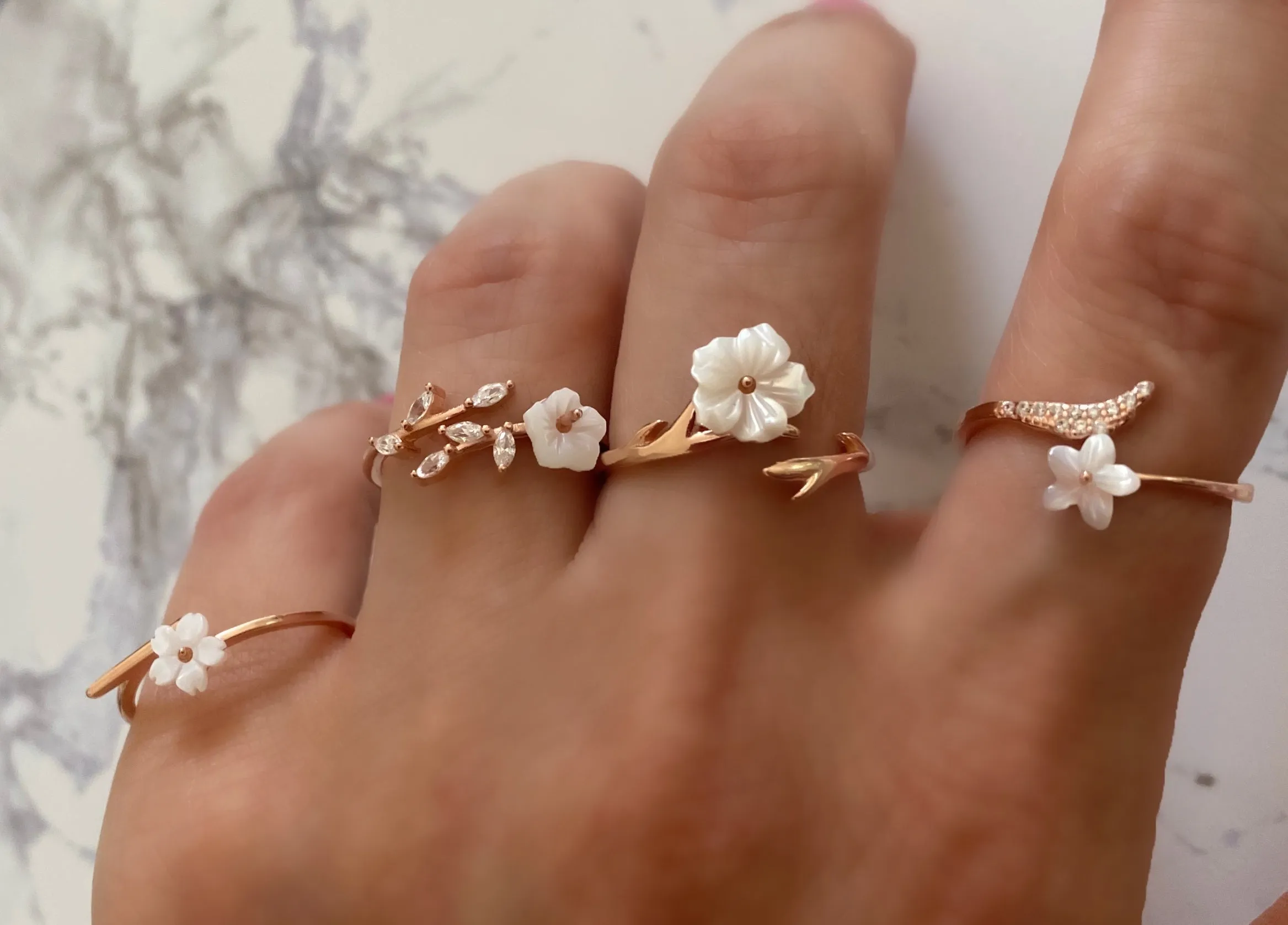 Spring Flowers - Rings with single flower