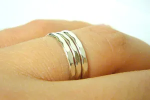 Stack ring Hammered rings Sterling silver stacking rings set Sterling silver rings stackable rings hammered stack rings Etsy jewelry