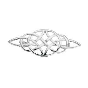 Sterling Silver Diamond Shaped Celtic Brooch