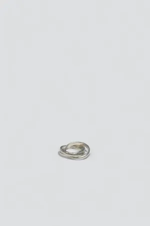 Sterling Silver Interlocked Rings Ring