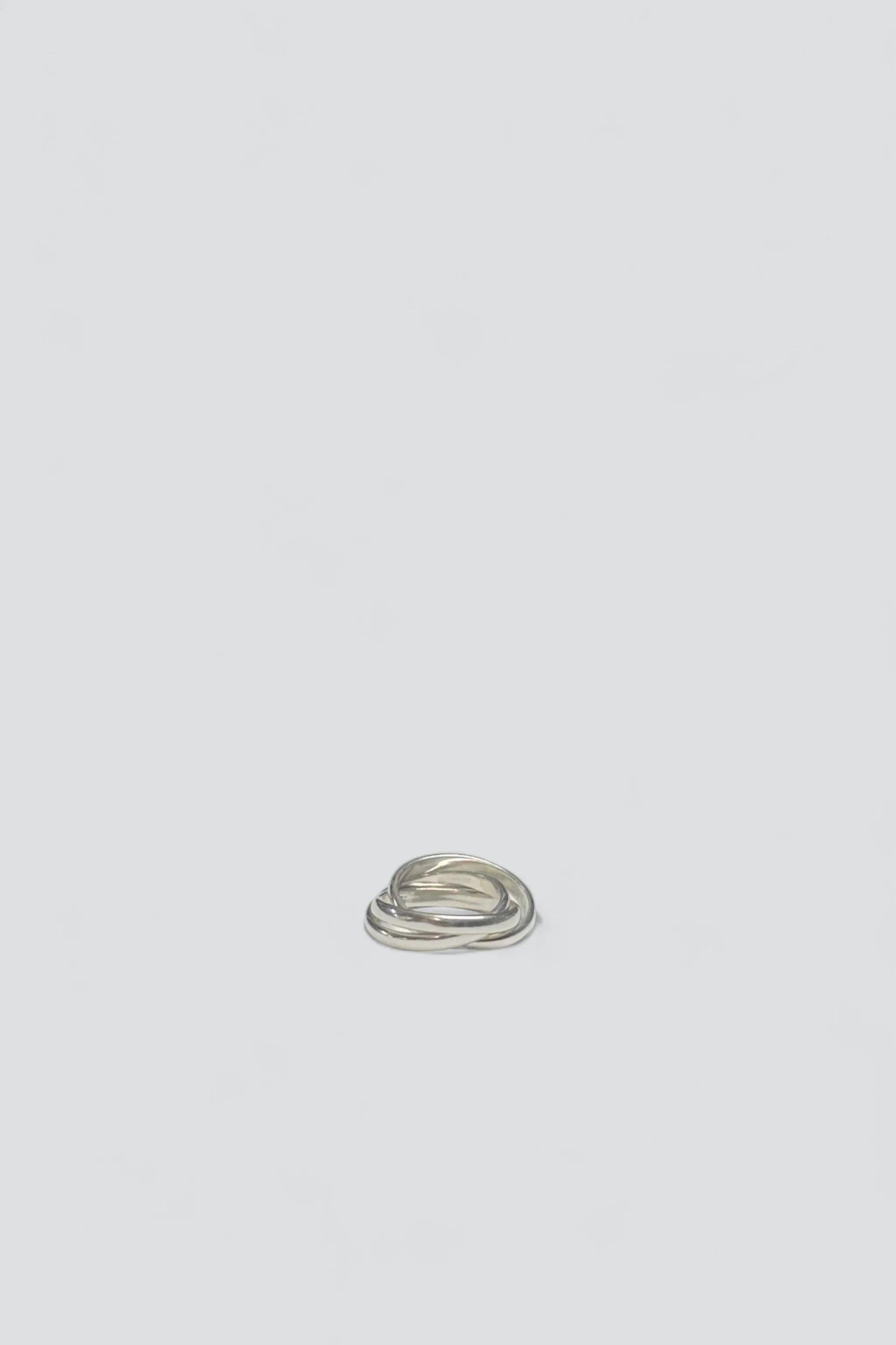 Sterling Silver Interlocked Rings Ring