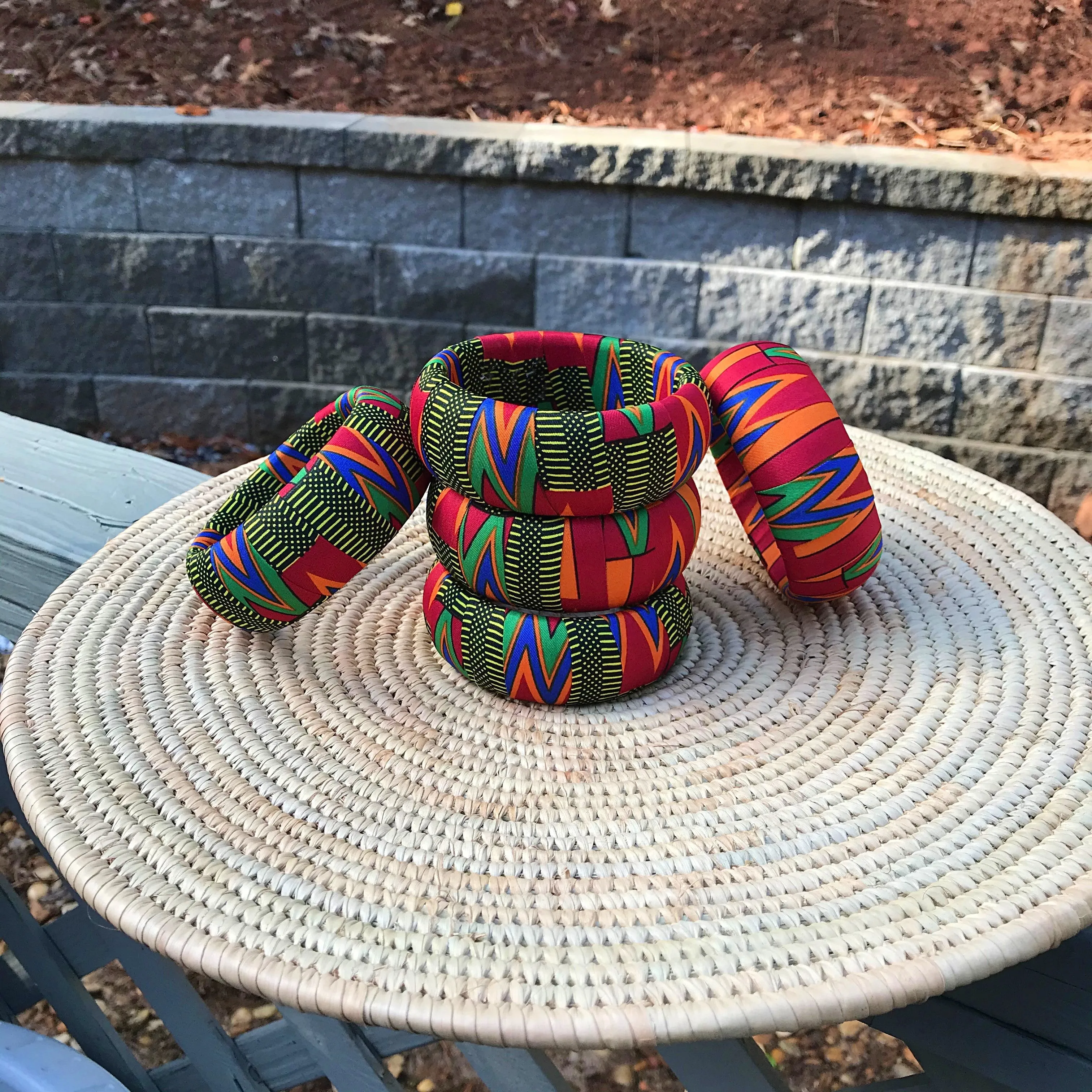 Subira Large Ankara Bangles Bracelets