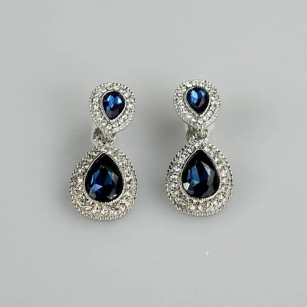 Teardrop Clip Earring