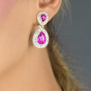 Teardrop Clip Earring