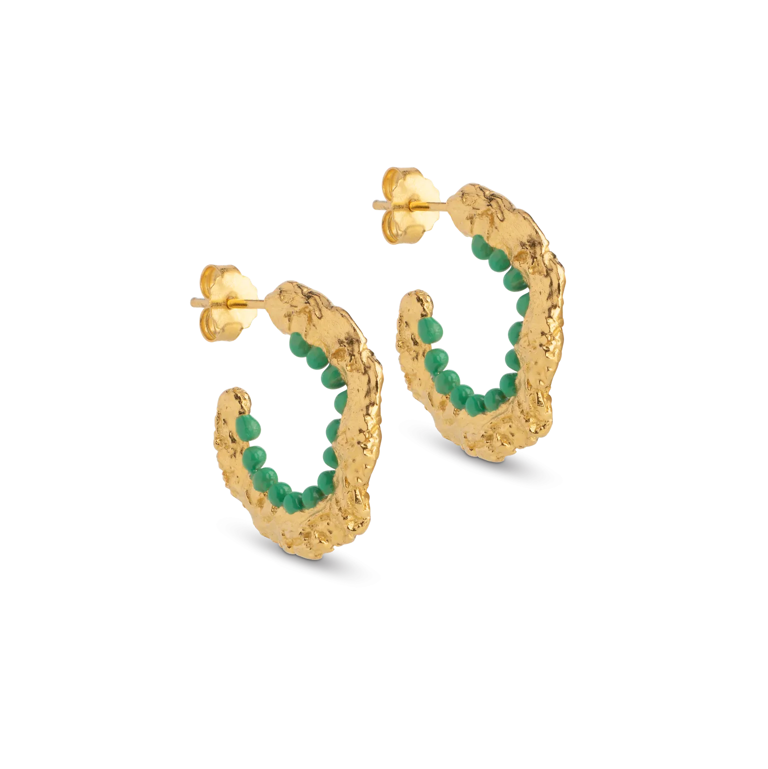 Traces of Enamel Enora Hoop Earrings