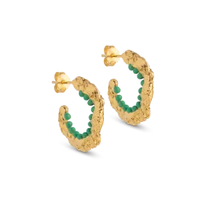 Traces of Enamel Enora Hoop Earrings