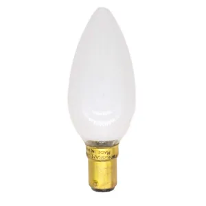 Tungsram Candle Incandescent Light Bulb B15 240V 25W Opal