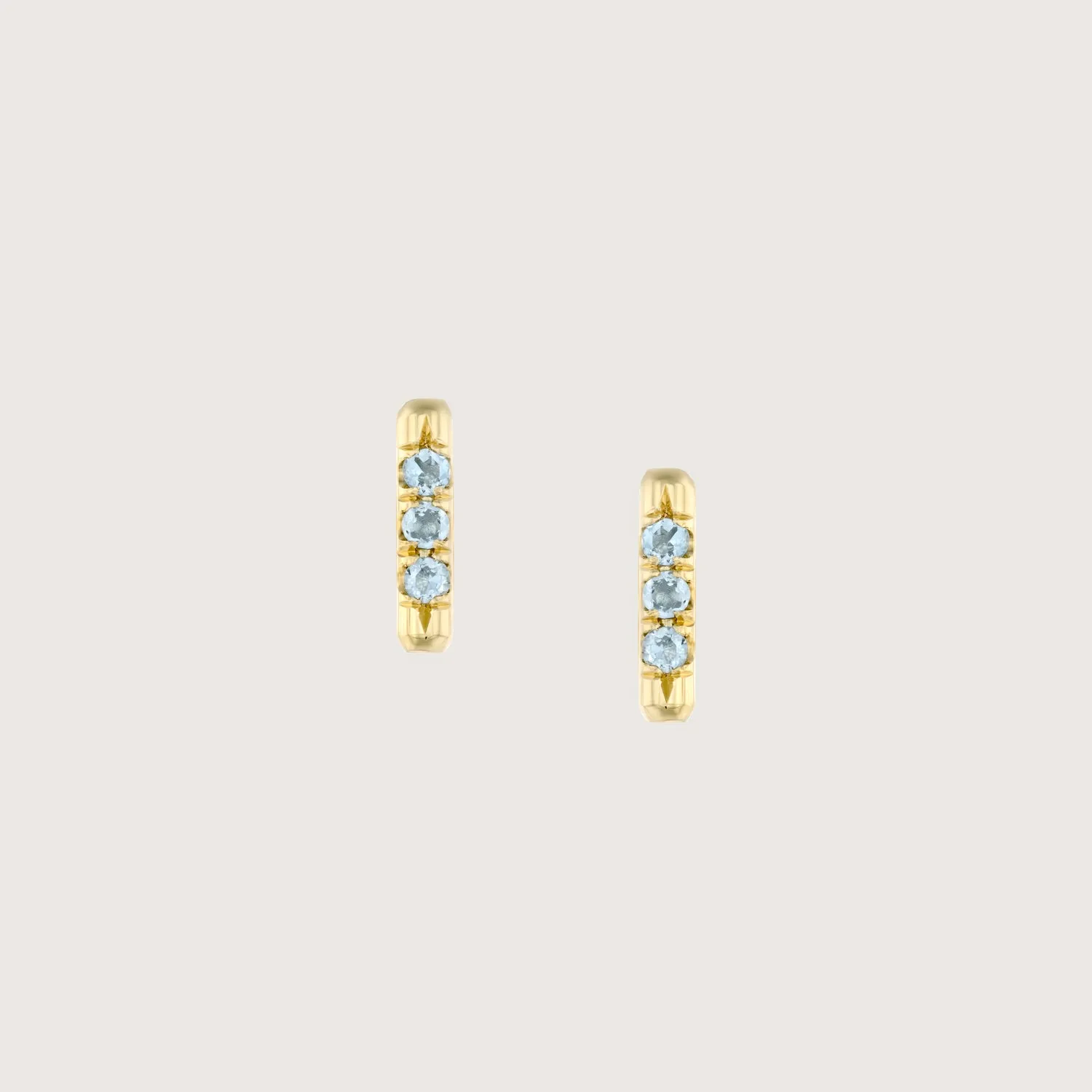 Valerie Piercing Earring Aquamarine