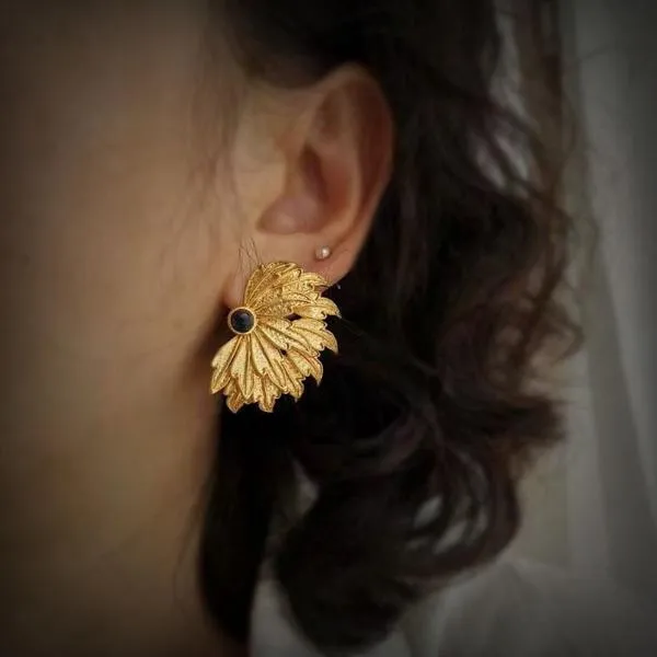 Vintage Inspired Peacock Wings Earrings