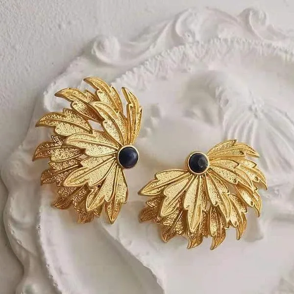 Vintage Inspired Peacock Wings Earrings