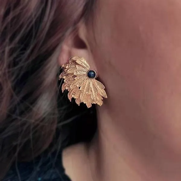 Vintage Inspired Peacock Wings Earrings