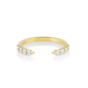 White Diamond Cosmic Light Open Shank Band