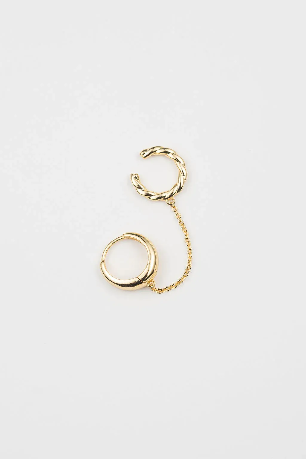 Zenith   Twisted ear cuff Single