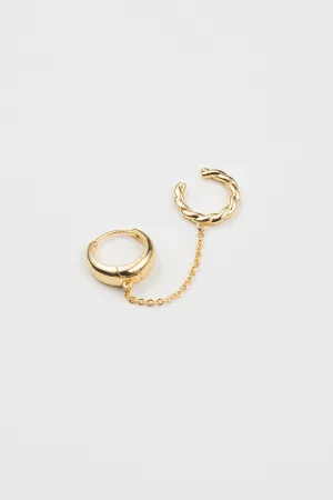 Zenith   Twisted ear cuff Single