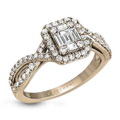 ZR1347 Right Hand Ring in 14k Gold with Diamonds