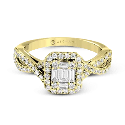 ZR1347 Right Hand Ring in 14k Gold with Diamonds